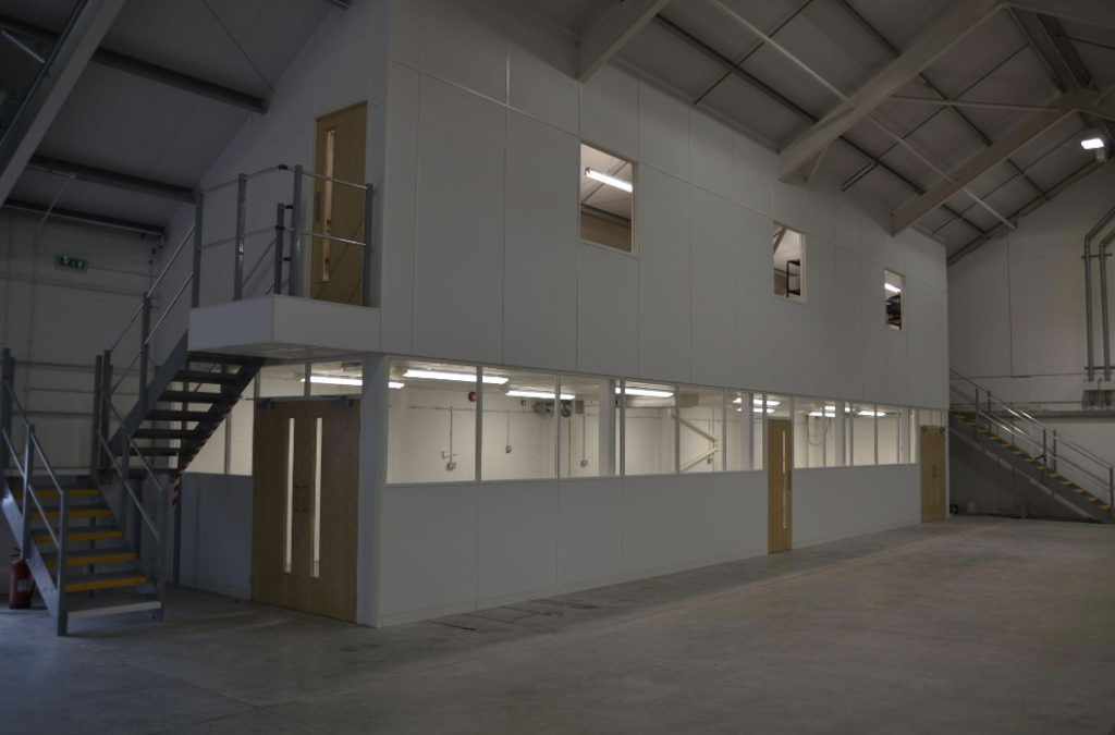 Mezzanine floor installers | Office mezzanine with stairs