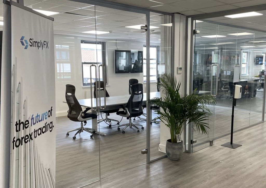 Glass Walls | Modern office space with glass partitions.