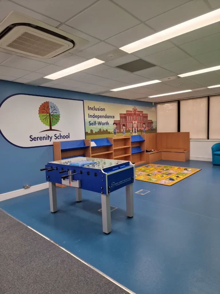 Serenity School - Break area with table-football