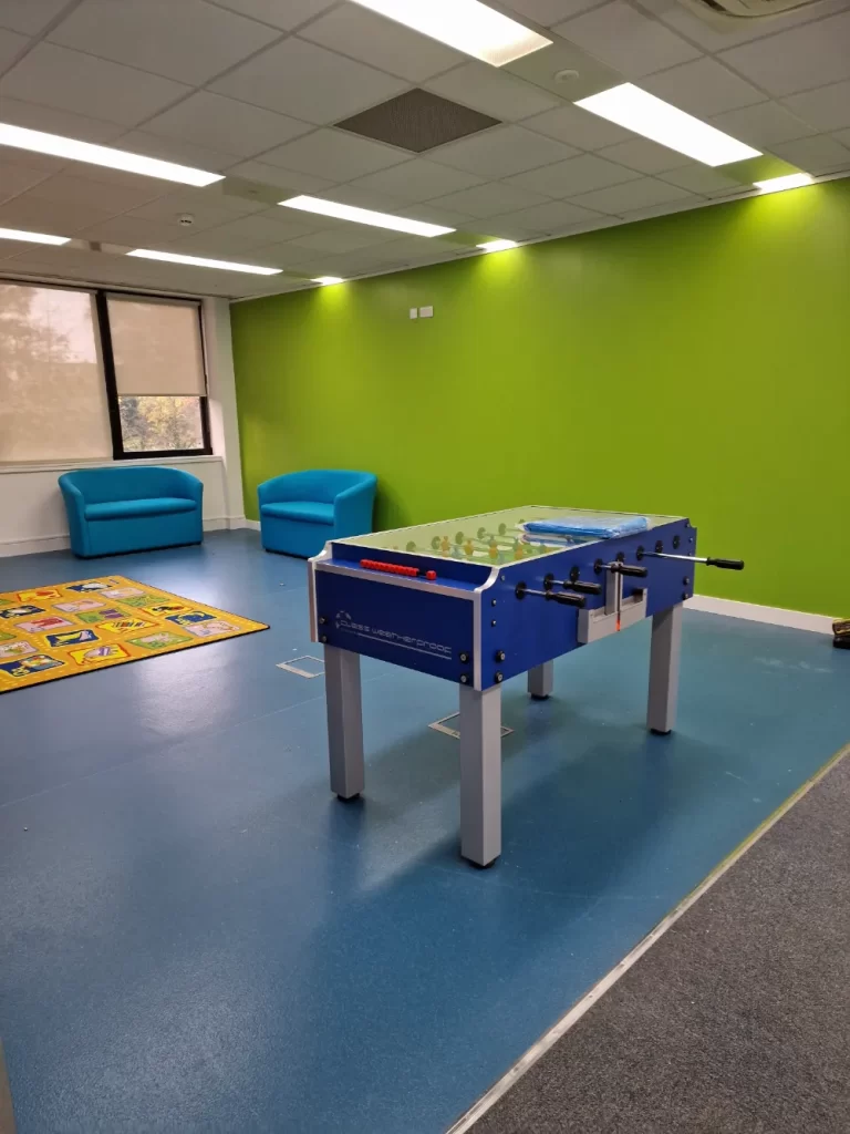 Serenity School - Break area with table-football