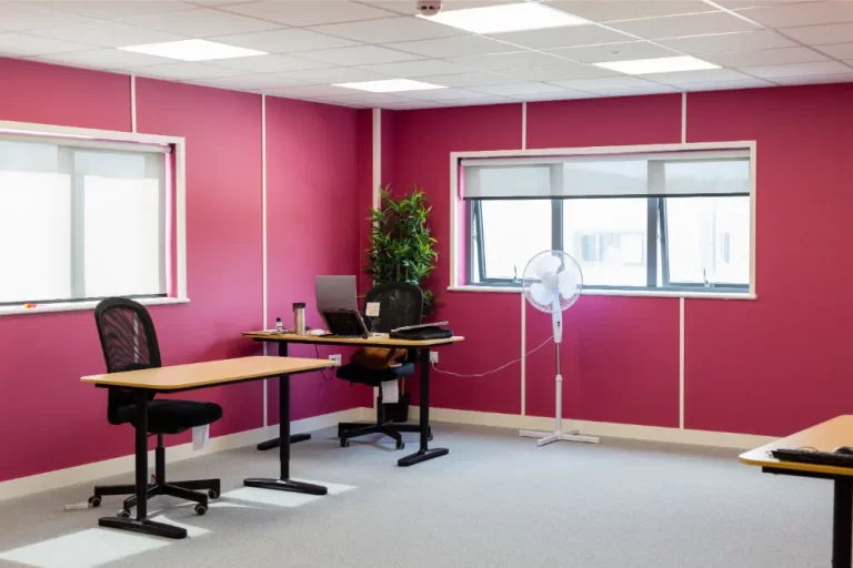 Cheeky Wipes - Mezzanine office space with desks and chairs