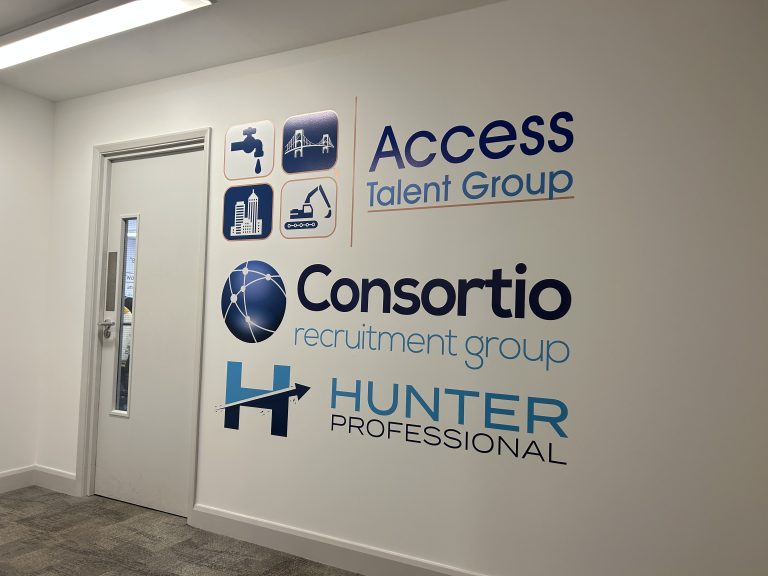 Consortio - Company branding on walls with graphics