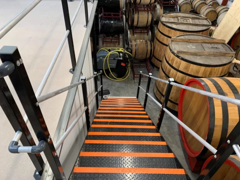 Burning Sky | Mezzanine floor steps