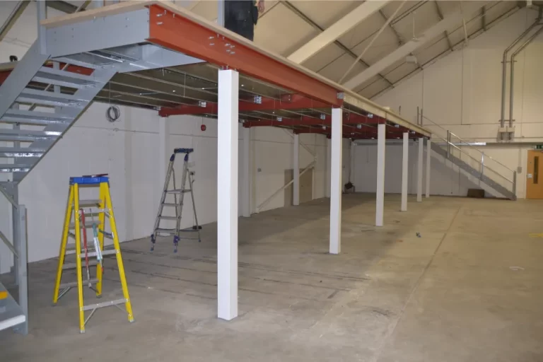 First Natural Brands | Mezzanine under construction.