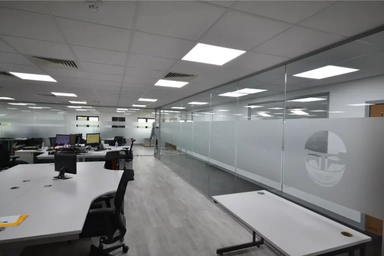 Global Technologies Racing | Office space with glass partitioning