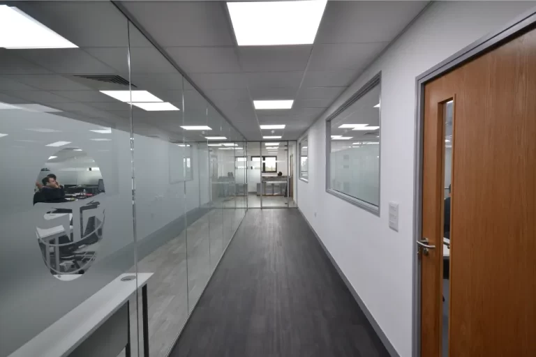 Global Technologies Racing | Office space with glass partitioning
