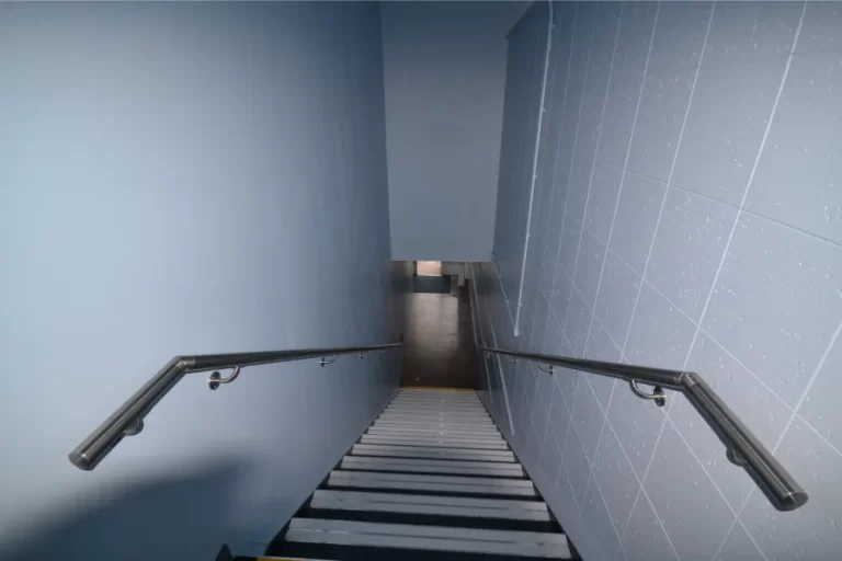 Hazelwick School | Stairs leading down.