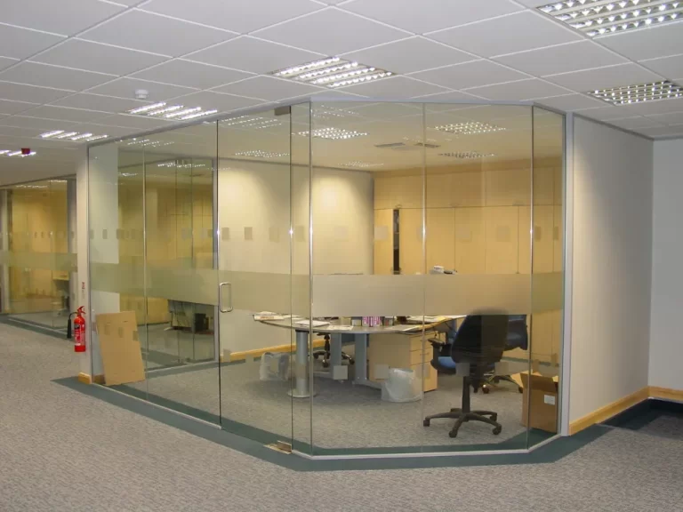 Nursing Hygiene | Modern office space with glass partitions.