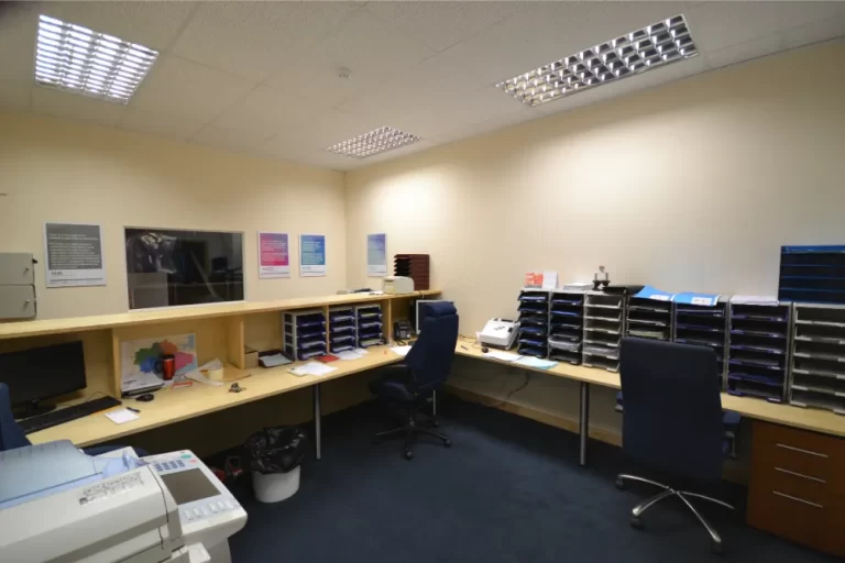 Nursing Hygiene | Modern office space with reception area.