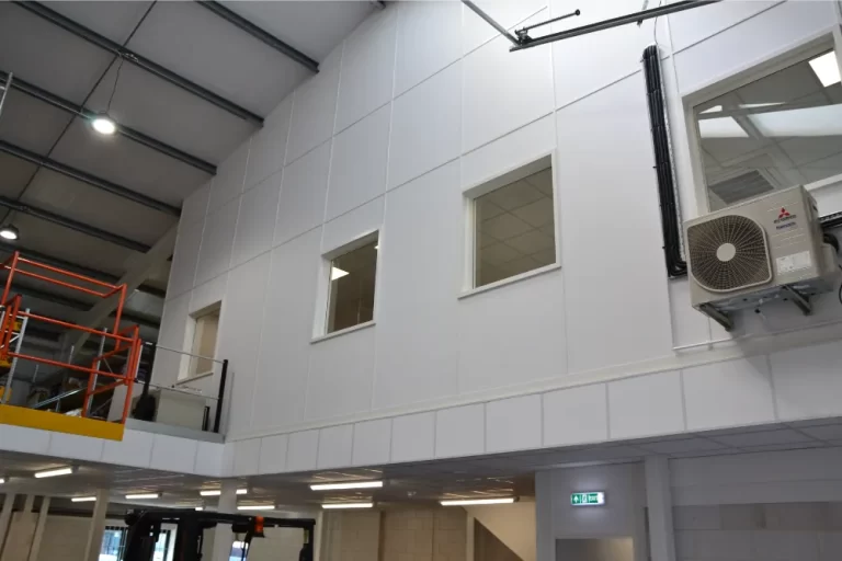 Parkers Building Supplies | Mezzanine office.