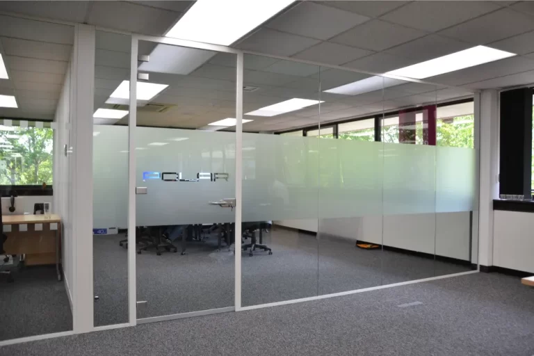 Polar Audio | Glass partition office.