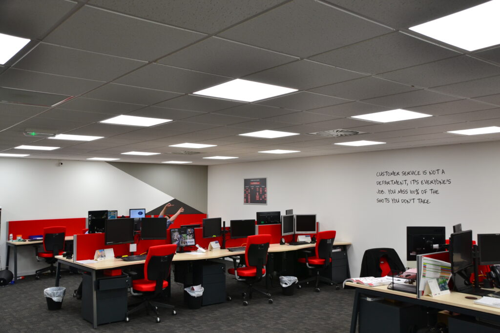 suspended ceiling in office
