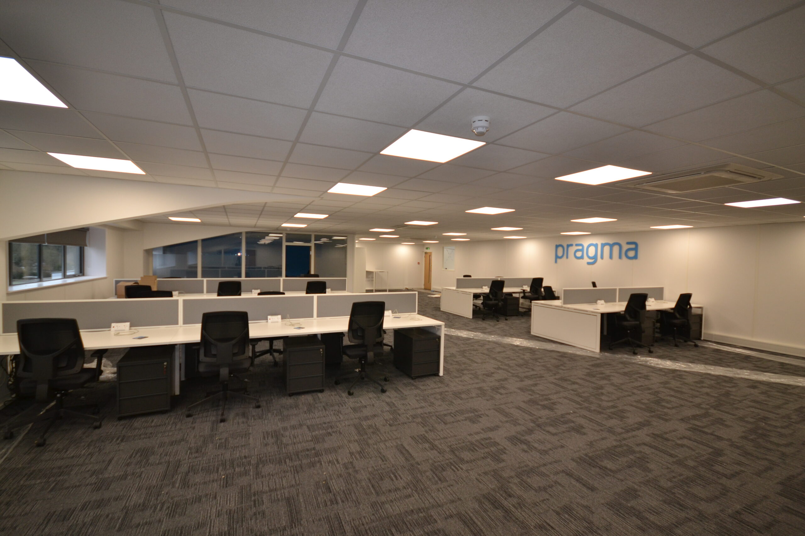 suspended ceiling in office