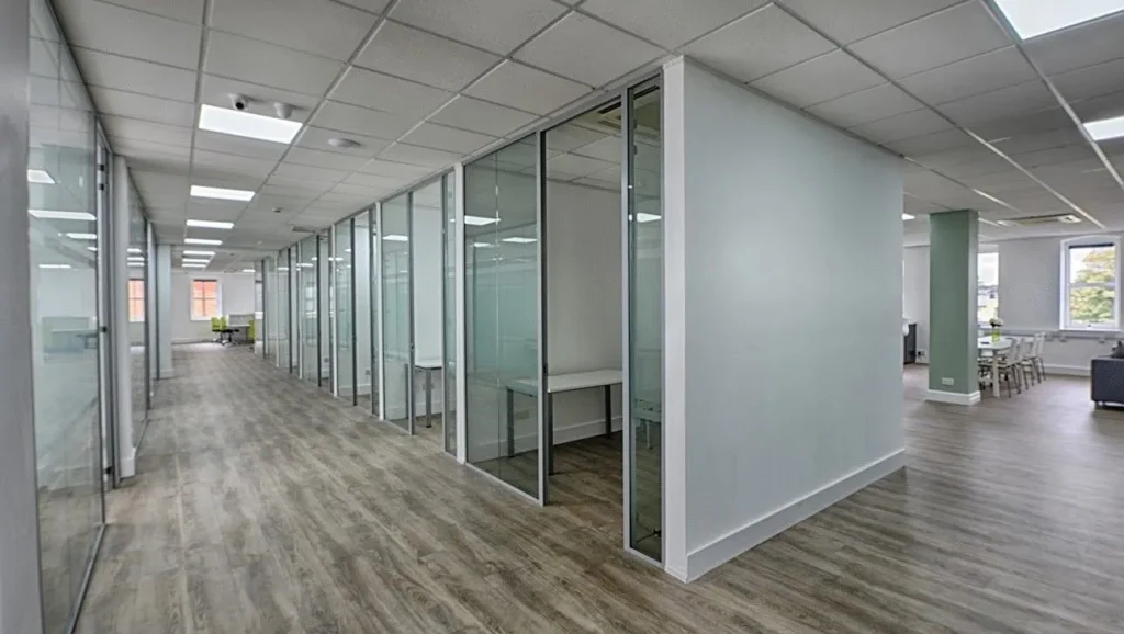 an office partitioning company interior