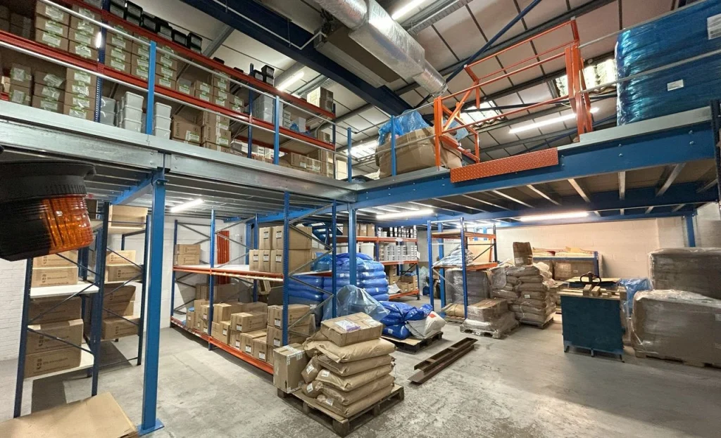 industrial storage mezzanine